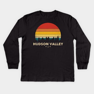 Hudson Valley New York Kids Long Sleeve T-Shirt